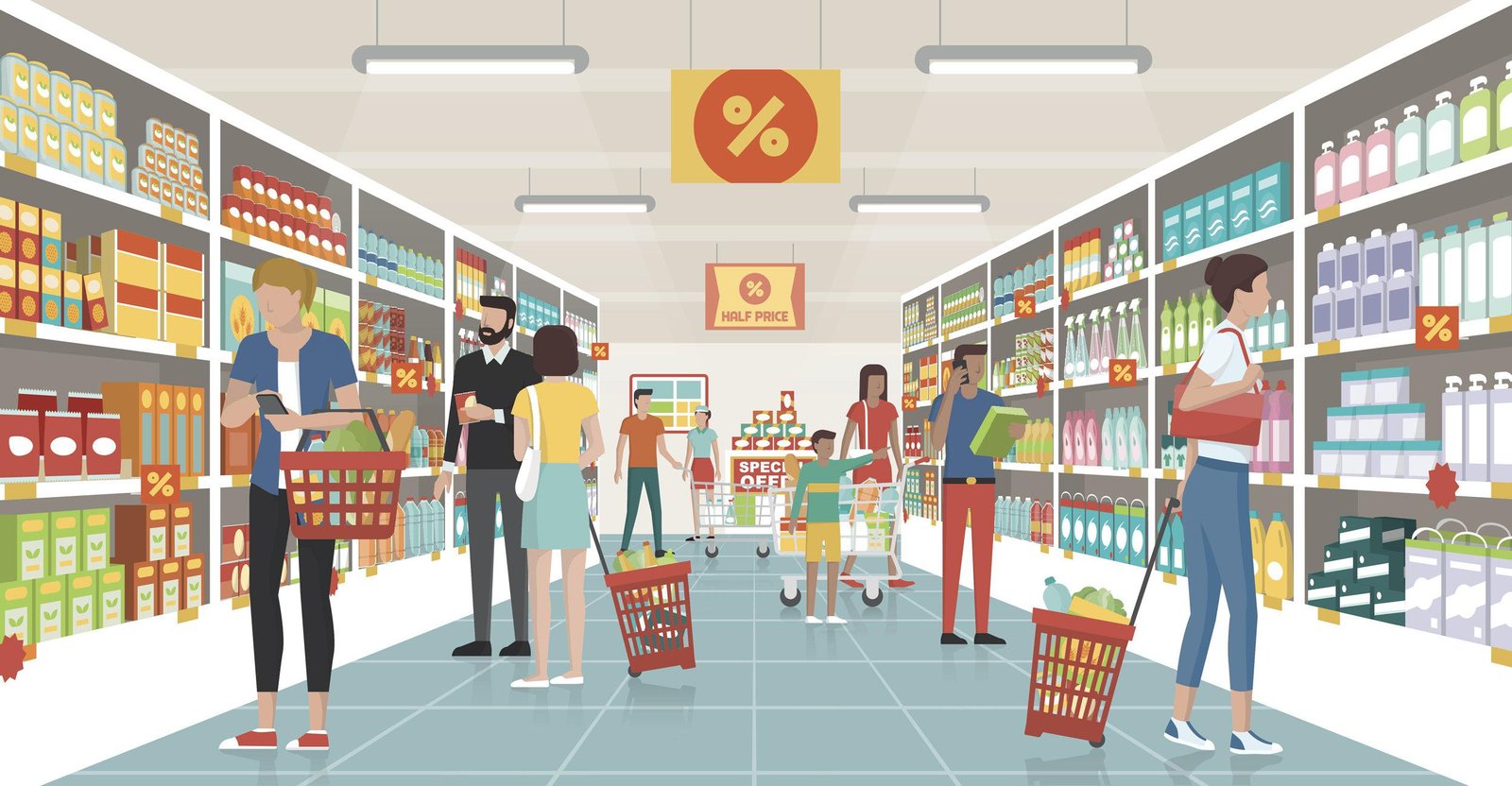 8 Smart Grocery Shopping Mind Tricks Stores use to make you Spend