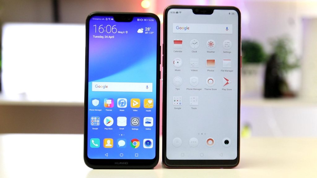 Oppo F9 vs Huawei P20 Lite