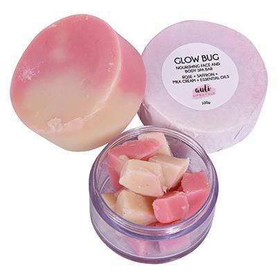 GLOW BUG Rose Saffron Milk Cream Nourishing Face and Body Spa Bar