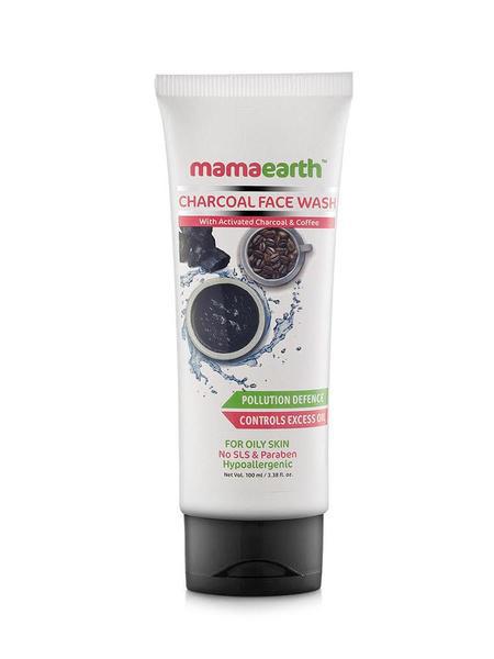 Mamaearth Charcoal Natural Face Wash for oil control and pollution defence – 100 ml – For Oily Skin