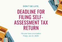 Self-Assessment tax deadline for 2019