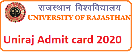 Uniraj Admit Card 2020