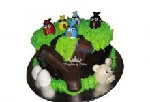 Angry bird cake design