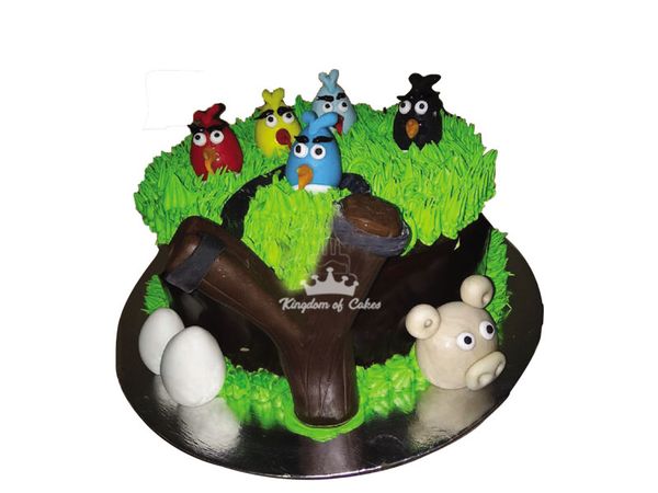 Angry bird cake design