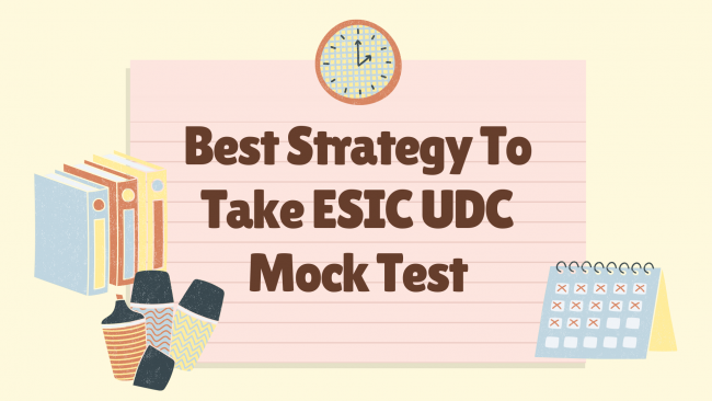 ESIC UDC Mock Test