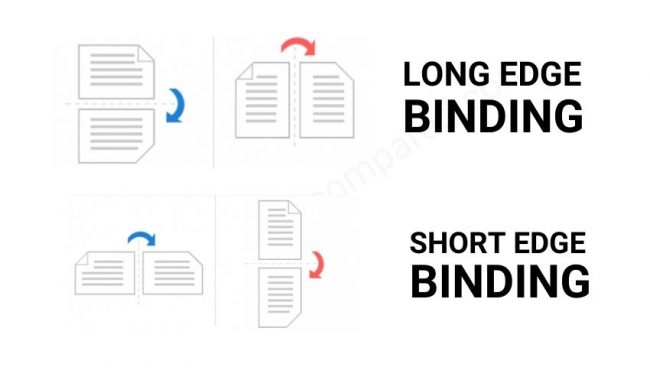 flip on long edge vs short edge