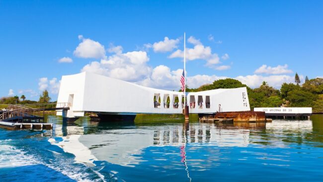 USS Arizona Memorial at Pearl Harbor